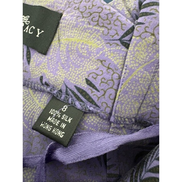 Excellent New Ellen Tracy 80s 90s Silk Pants Beautiful Sz 8 - Picture 3 of 11